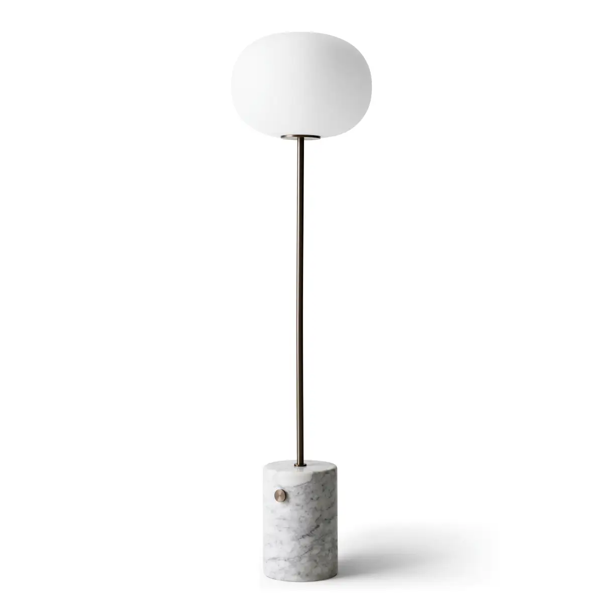 JWDA Floor Lamp Marble Carrara/Brass, Bronzed
