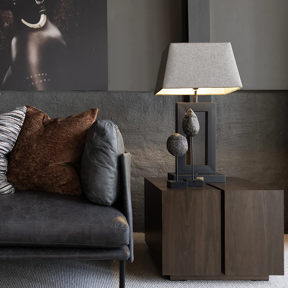 Maddox side table grey