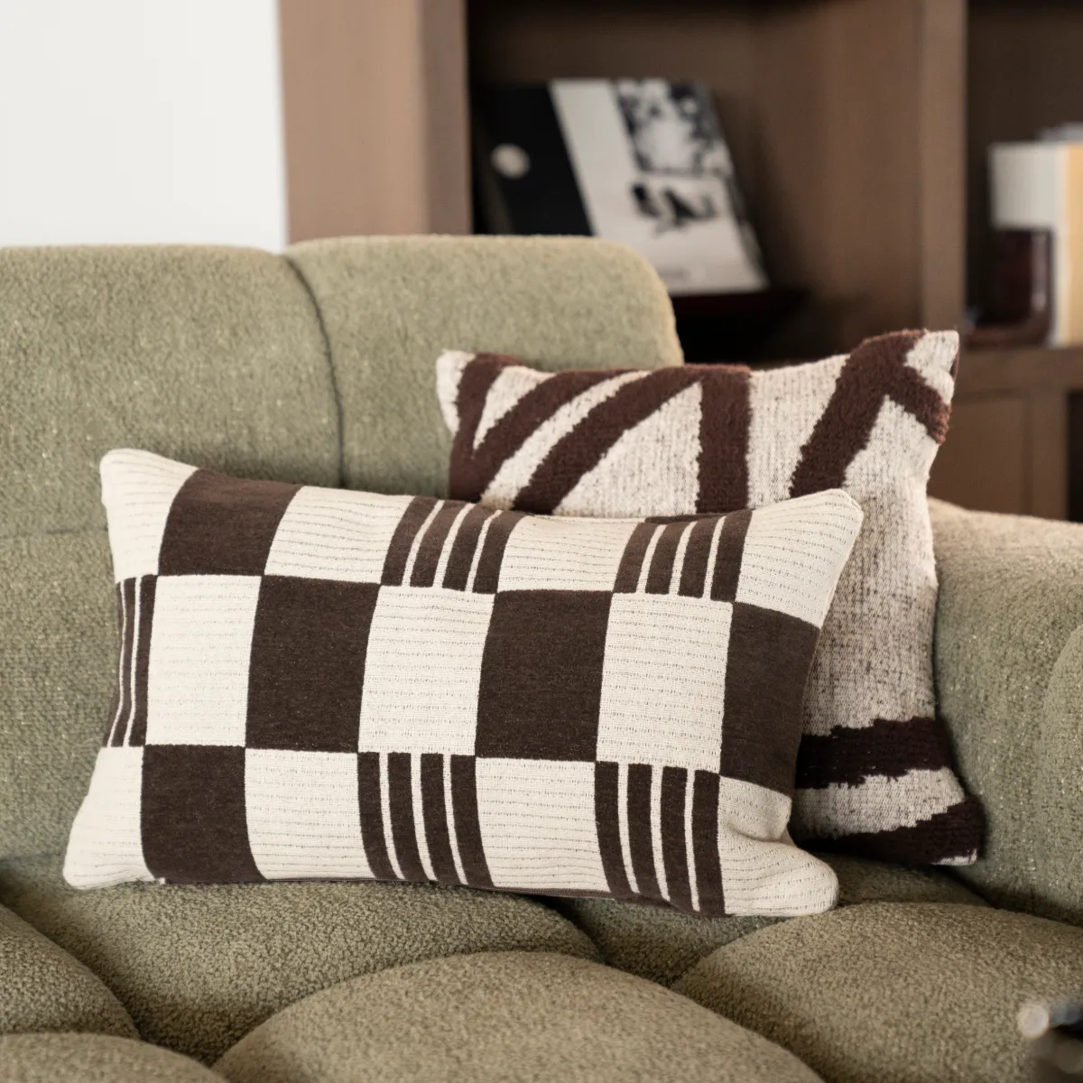 Pillow Twist 35x55 cm - brown 35x55 cm