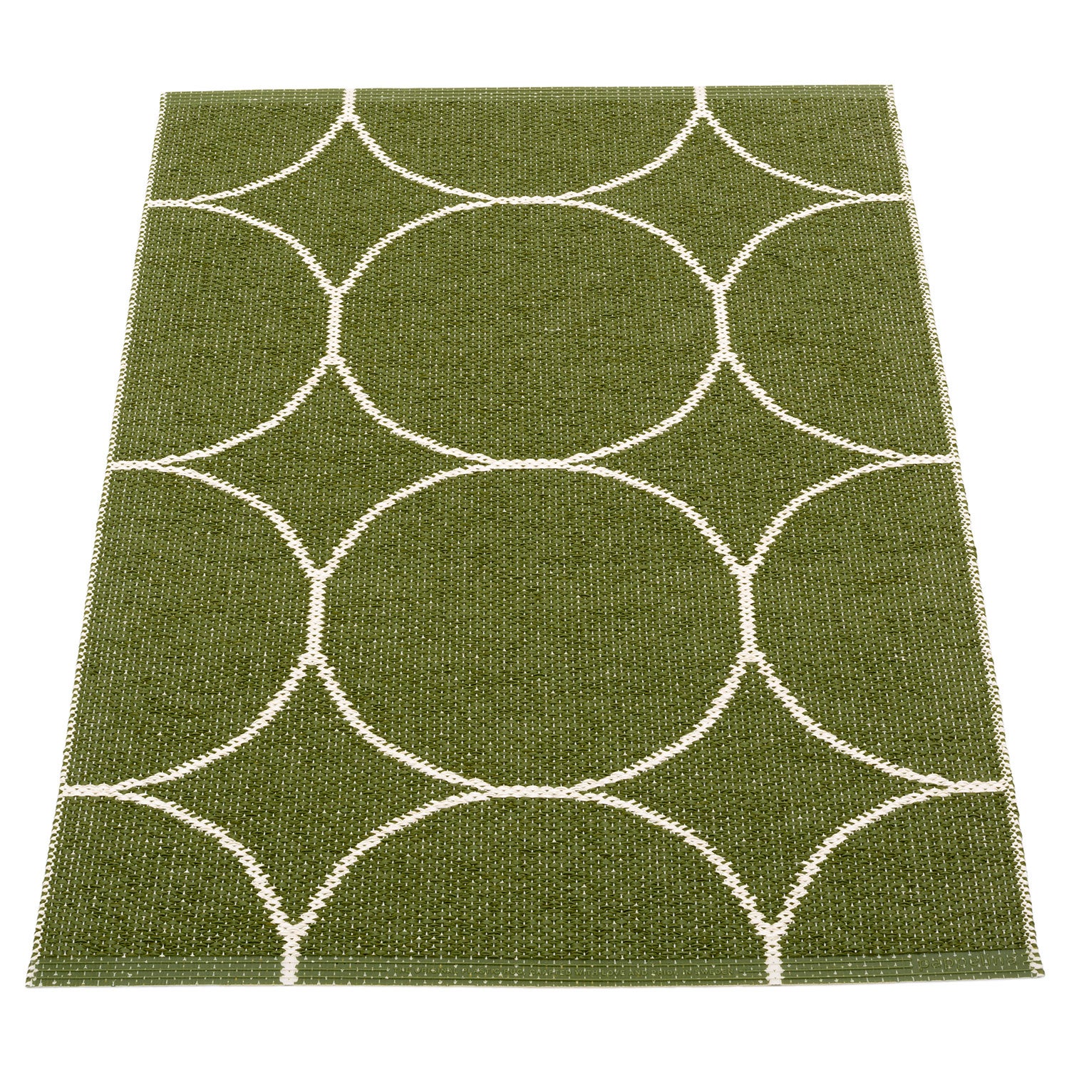 Boo Carpet 70x100 cm dark olive / vanilla