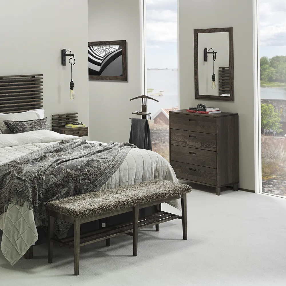 Nova Mirror 90x60 cm Smoked Oak