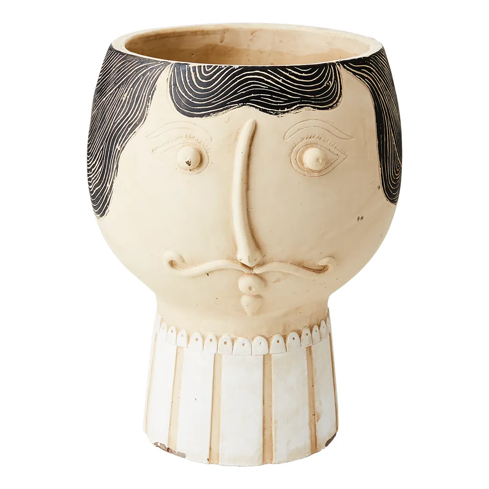 CAMILLE Pot L Beige/black