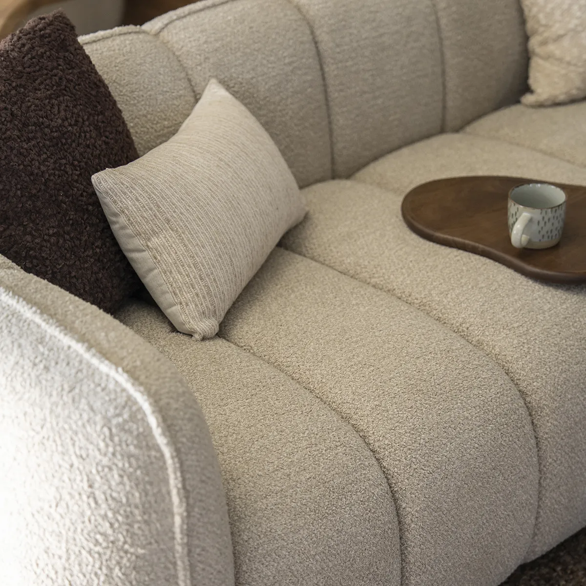 Sofa Cubetto (2.5-Seater) Taupe
