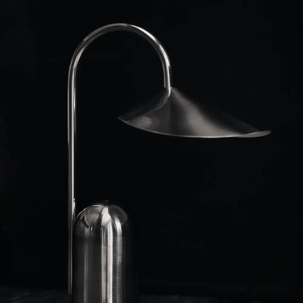 Arum Portable Lamp Stainless Steel