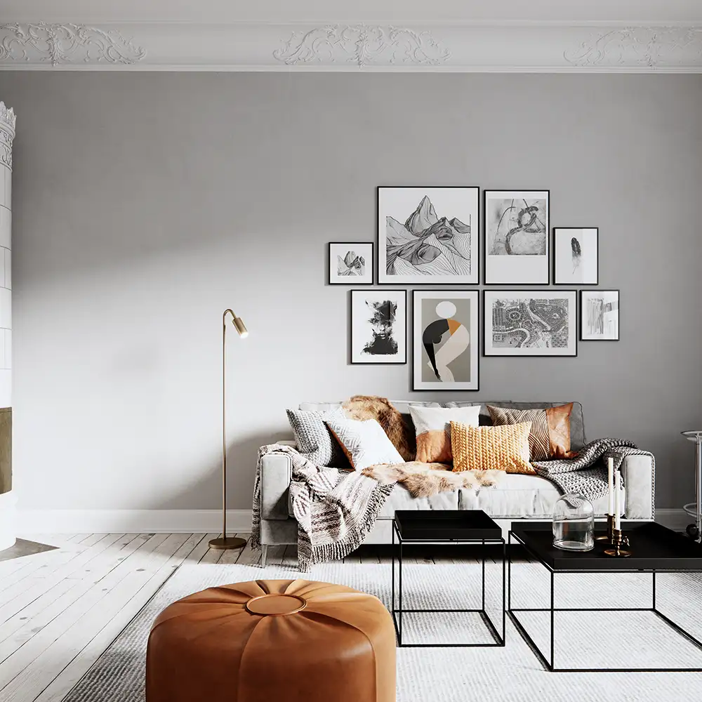 Curve Floor Lamp Matt Gold