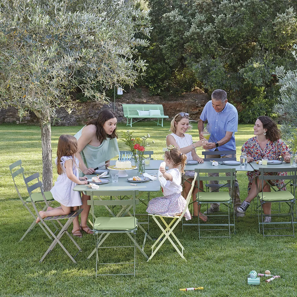 Louisiane bench 200 cm Cedar green