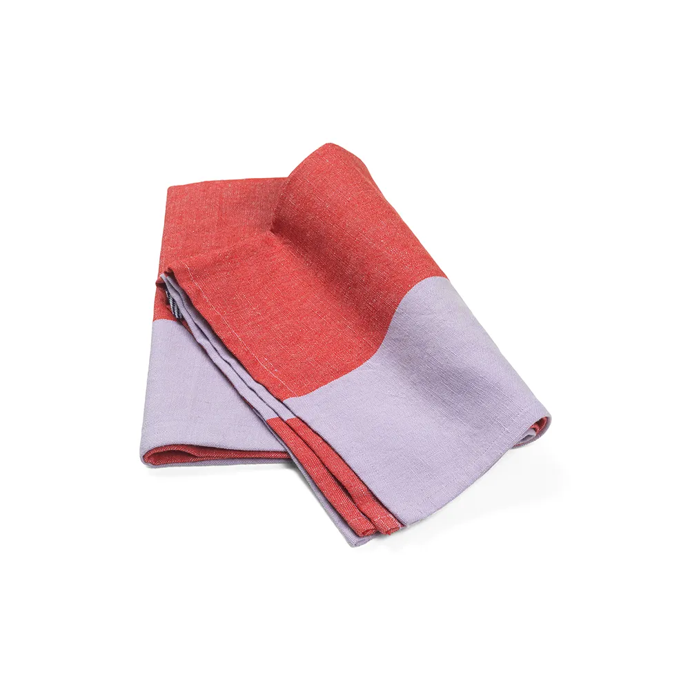 Kitchen towel Hale Red/Lilac