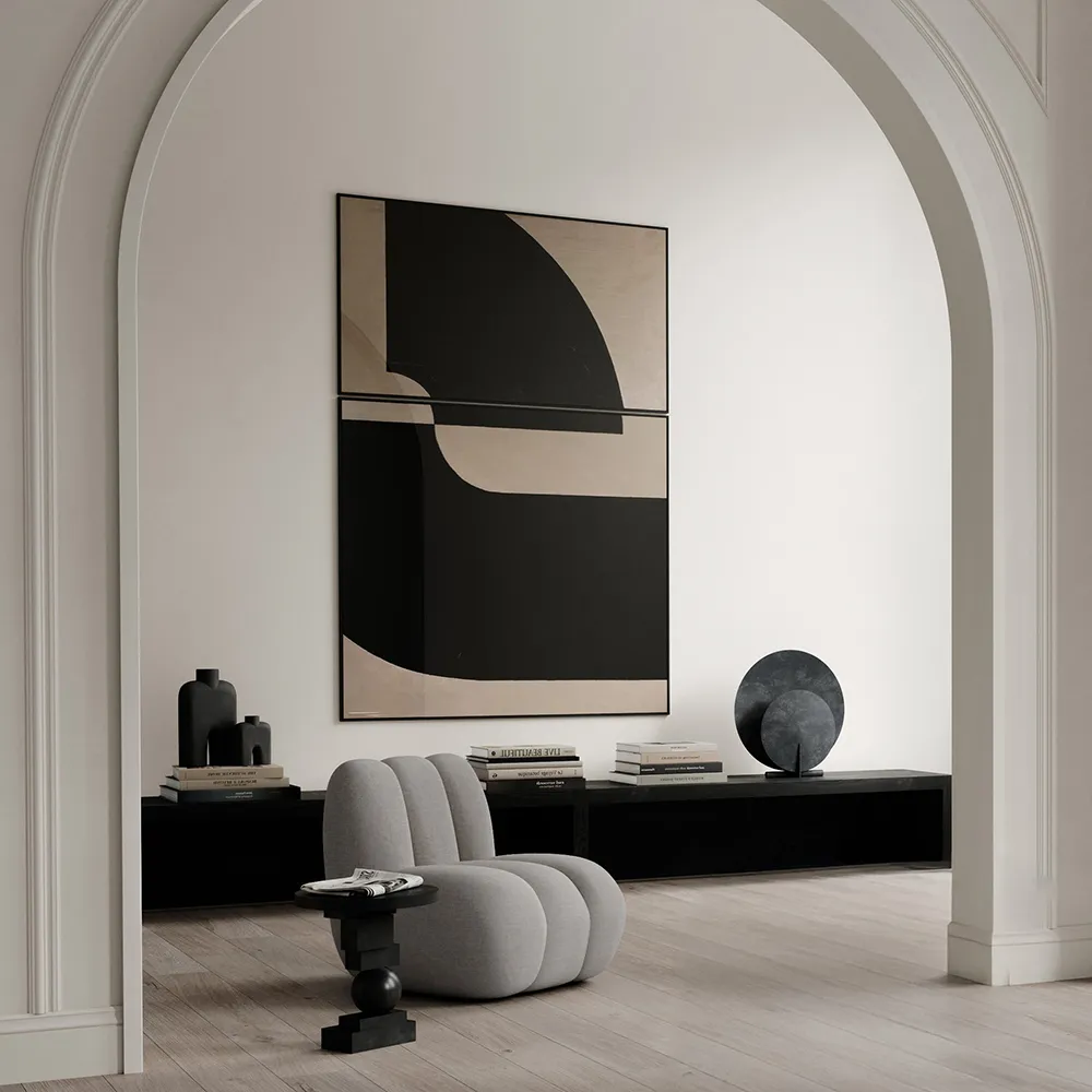 Toe Armchair - Taupe