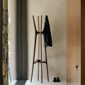 Pi coat stand mahogany