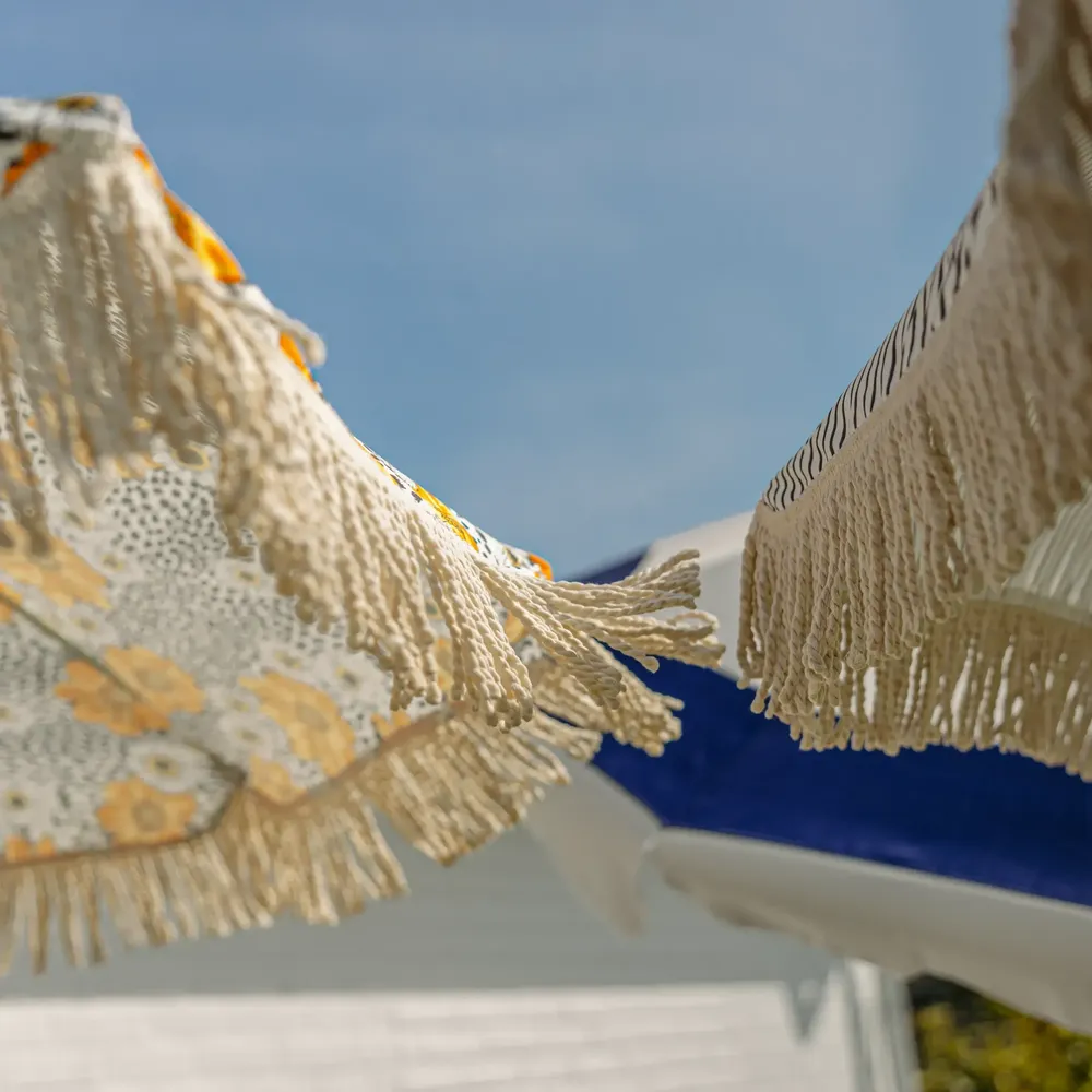 Gatsby parasol Ø180 cm grey striped 