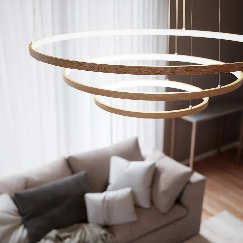 Trione ceiling light Ø80cm Natural