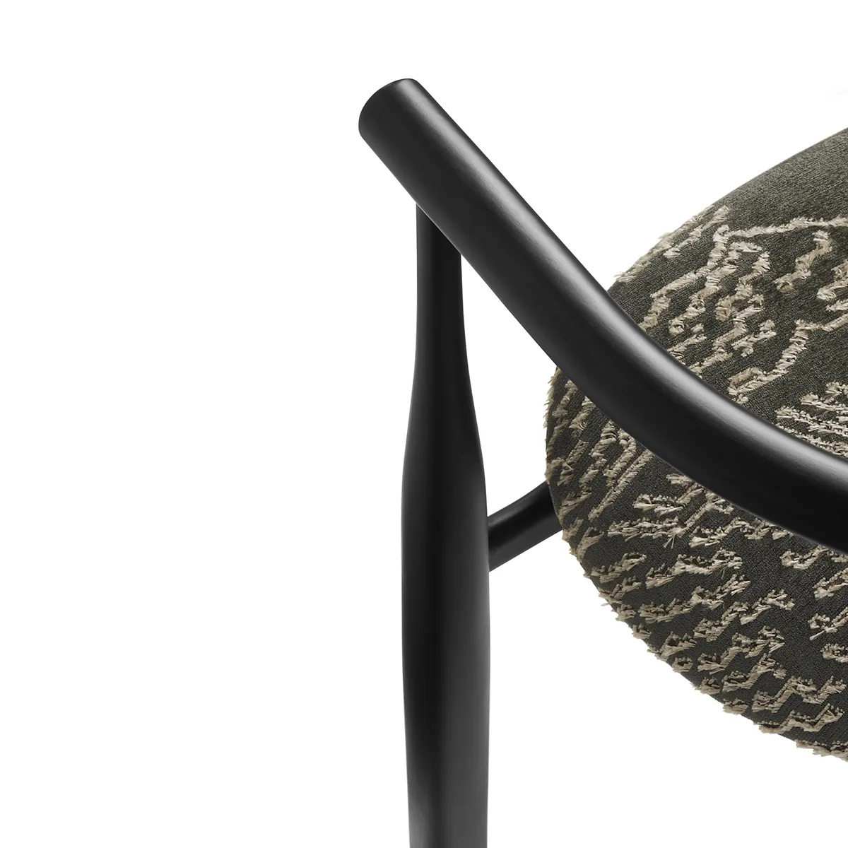 Dining Chair Bukowski Black Dedar Tiger Mountain with armrest