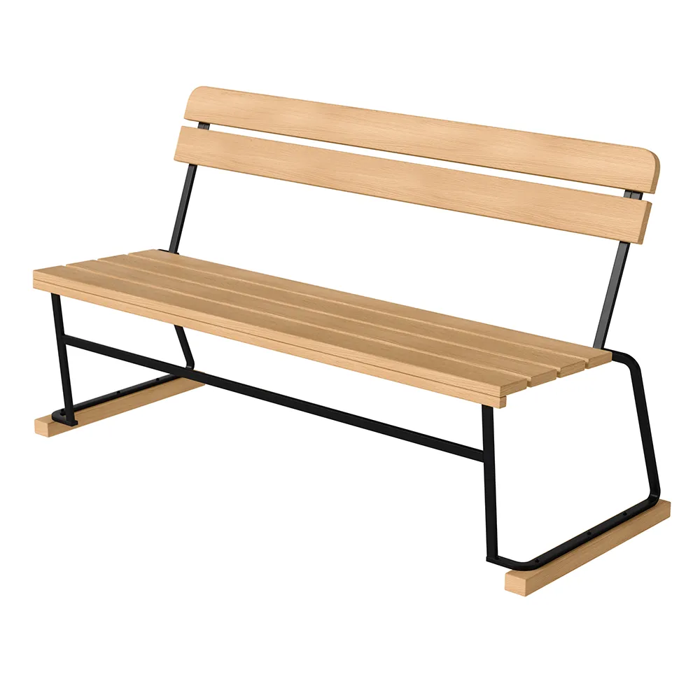 Sofa 3 Oiled Oak / Black