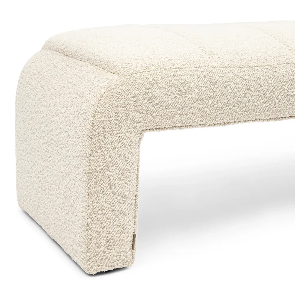 Brera Bench bouclé white