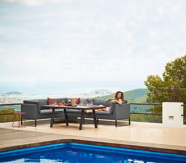 Flex 2-Seater Right Grey