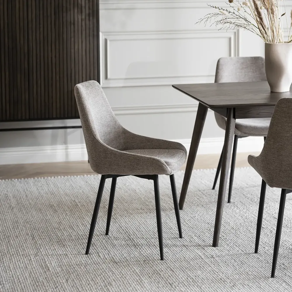Sierra dining chair beige fabric