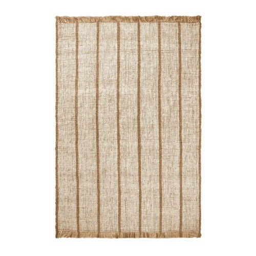 Athens Handwoven Jute Rug 200x300 cm - Natural/Off-white