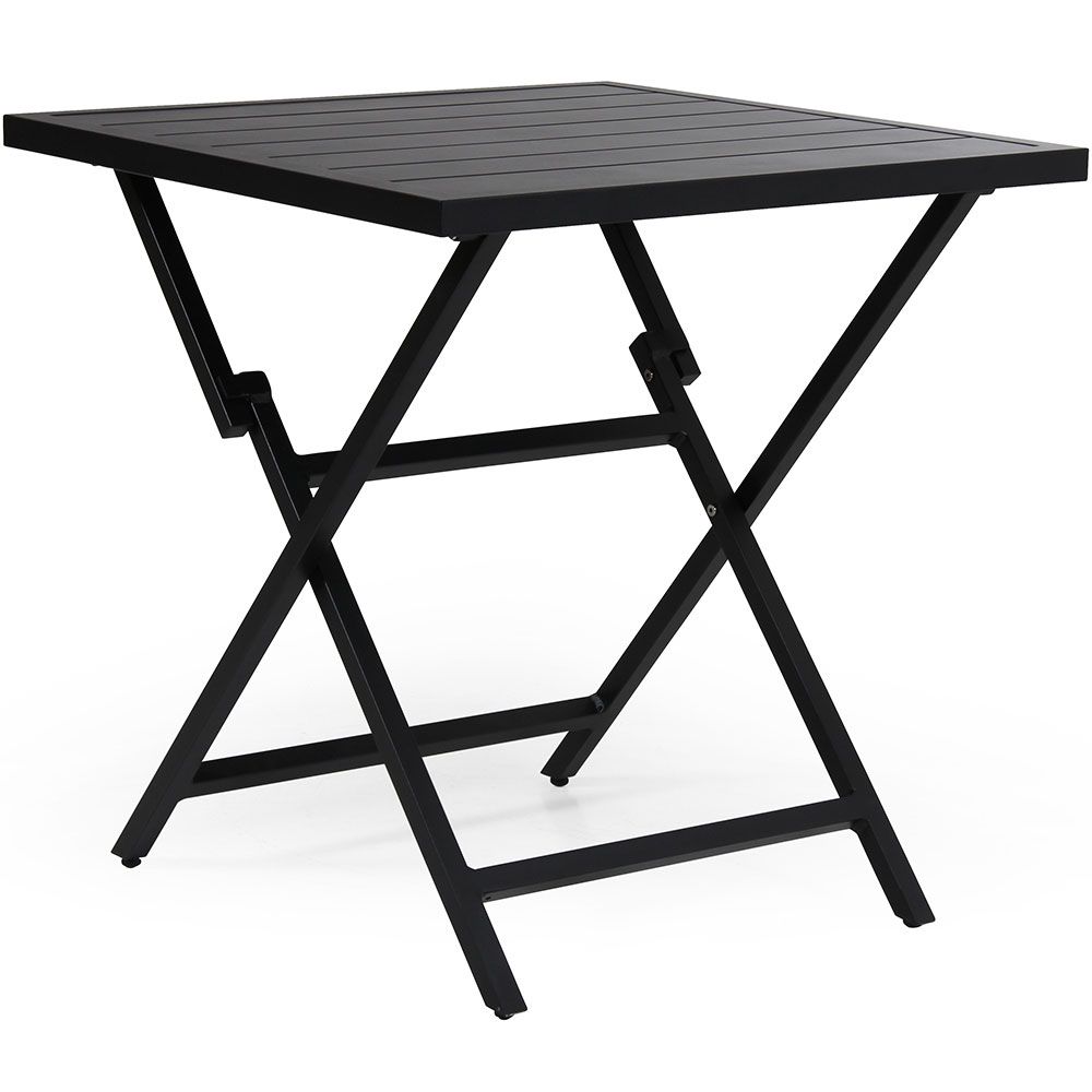 Wilkie folding table 72x72 cm black