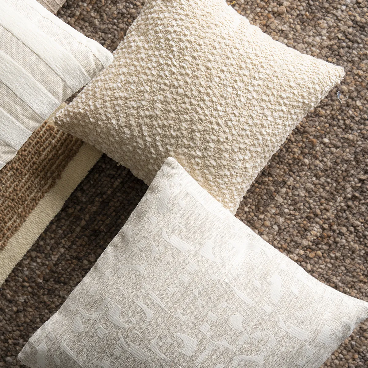 Decorative Cushion Trace 45x45 cm Beige