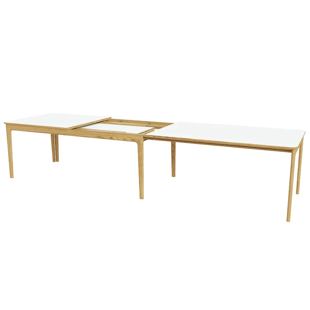 Sm27 Dining Table Oak Natural Oil/White Laminate