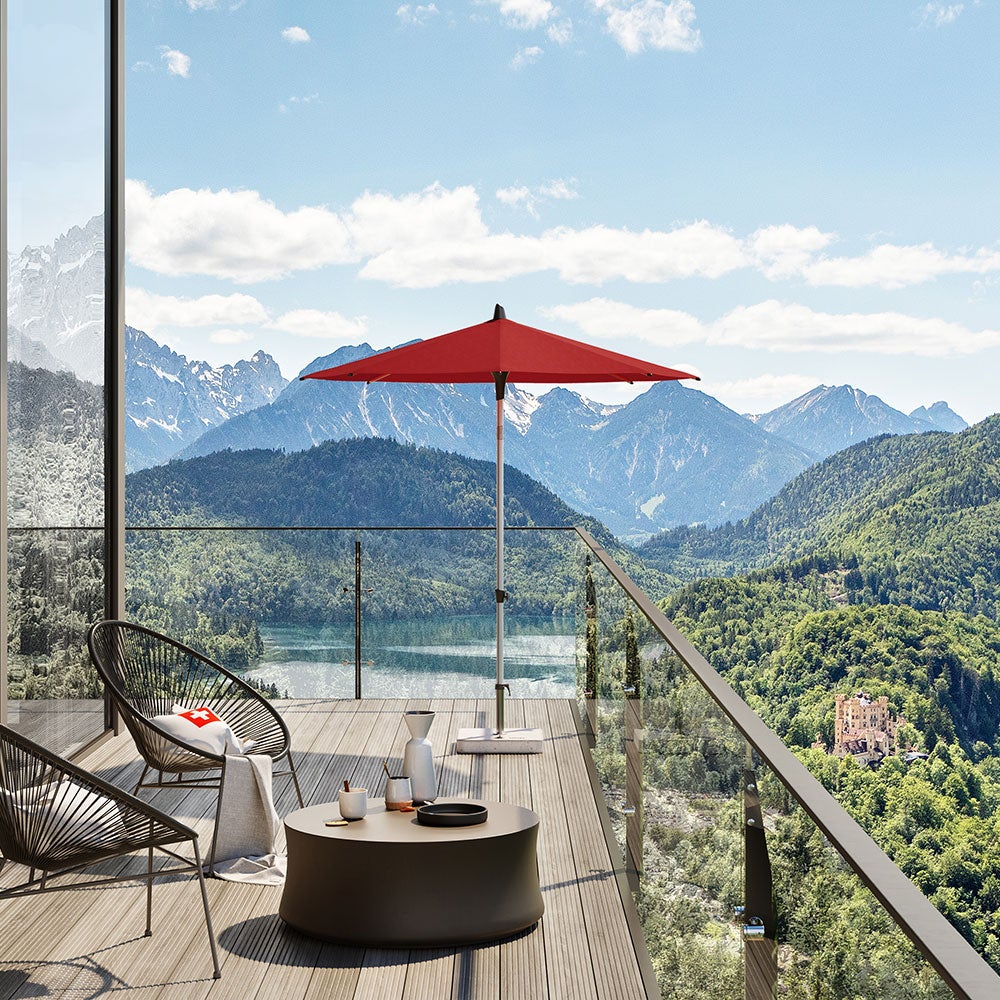 Alu-Smart parasol 300 cm cat.5 645 burgundy