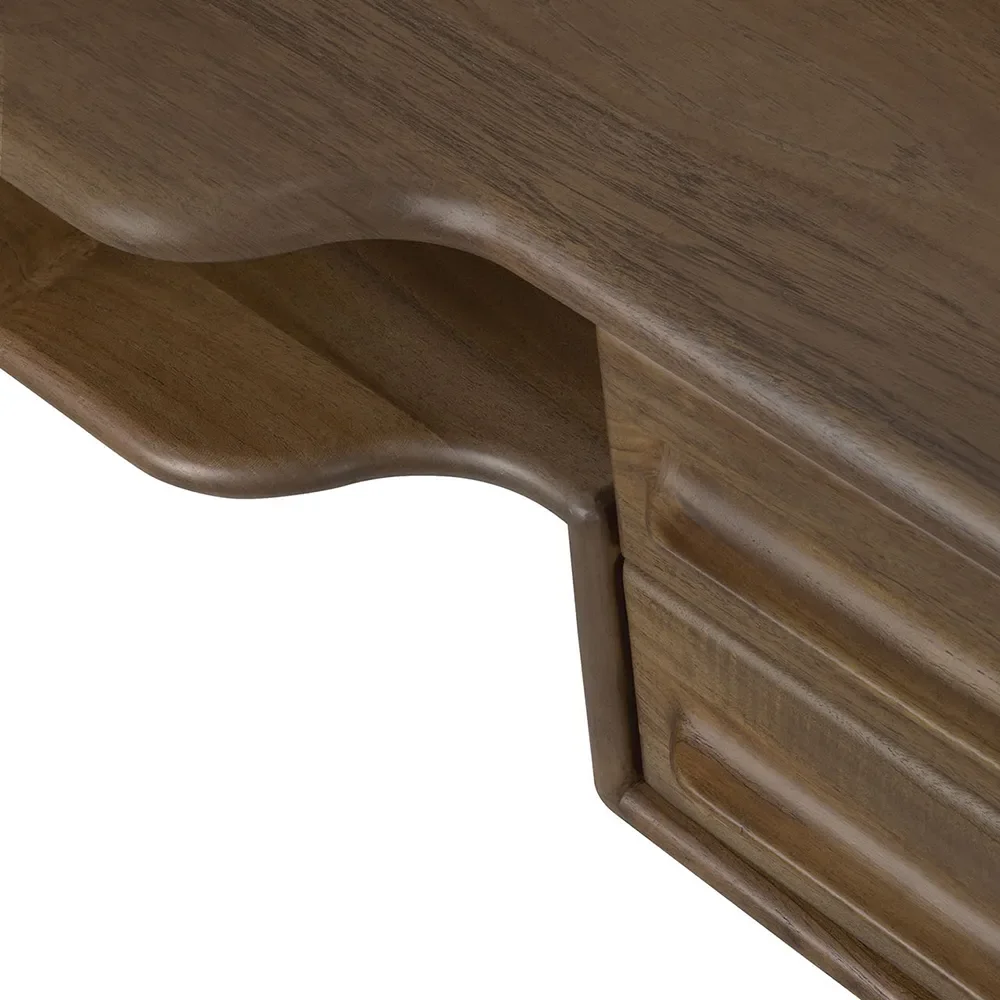 Desk in Teak Flow Wild Brown