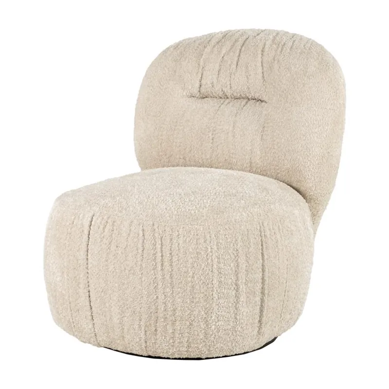 Roux lounge chair 72x91x76,5 cm polyester beige