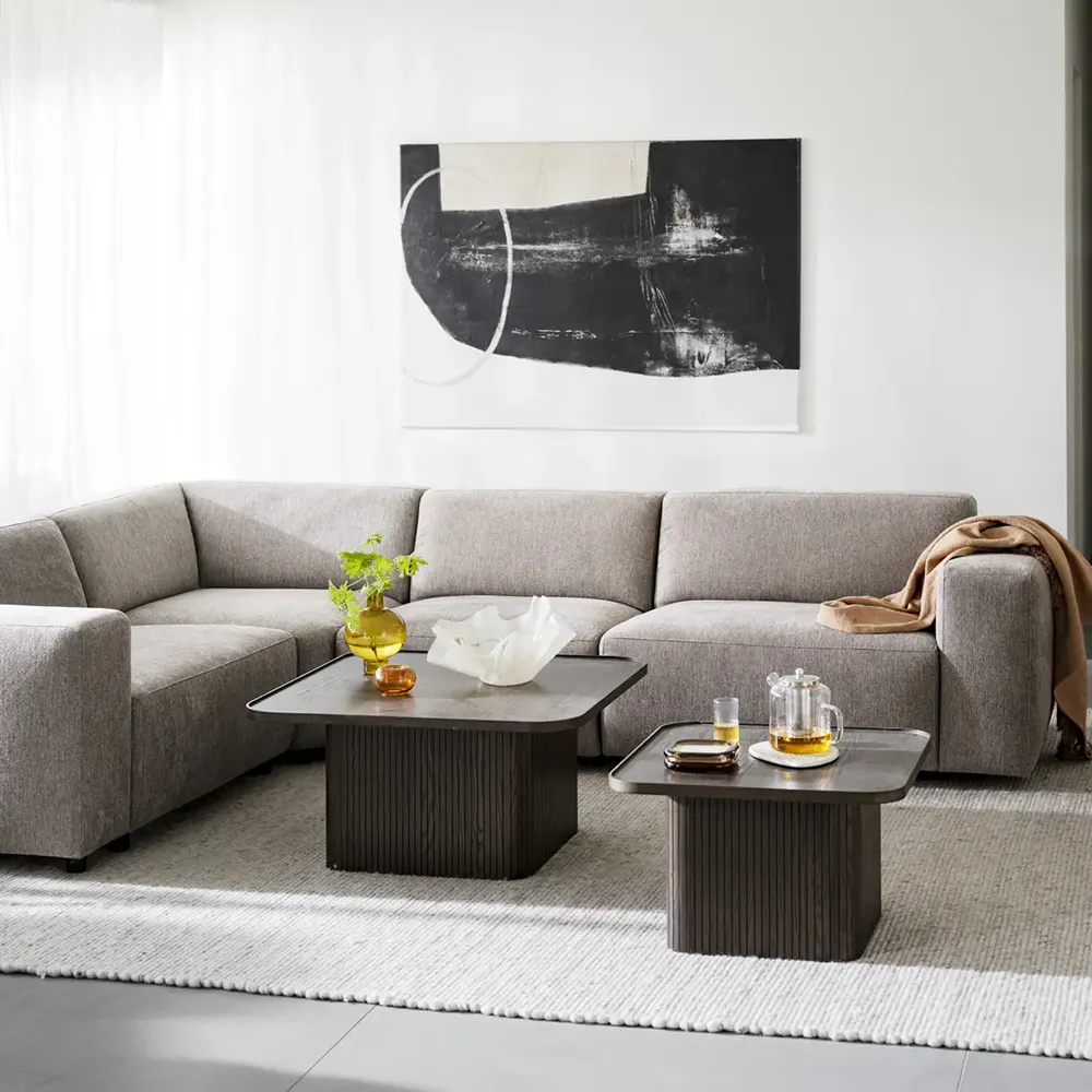 Sullivan coffee table 80x80 cm brown