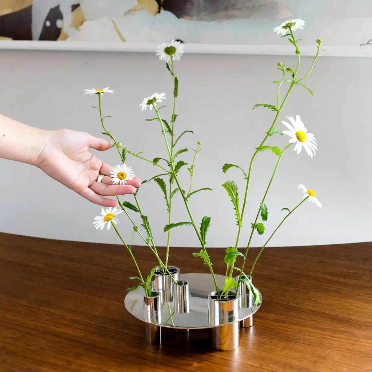 Awa vase/candle holder nickel