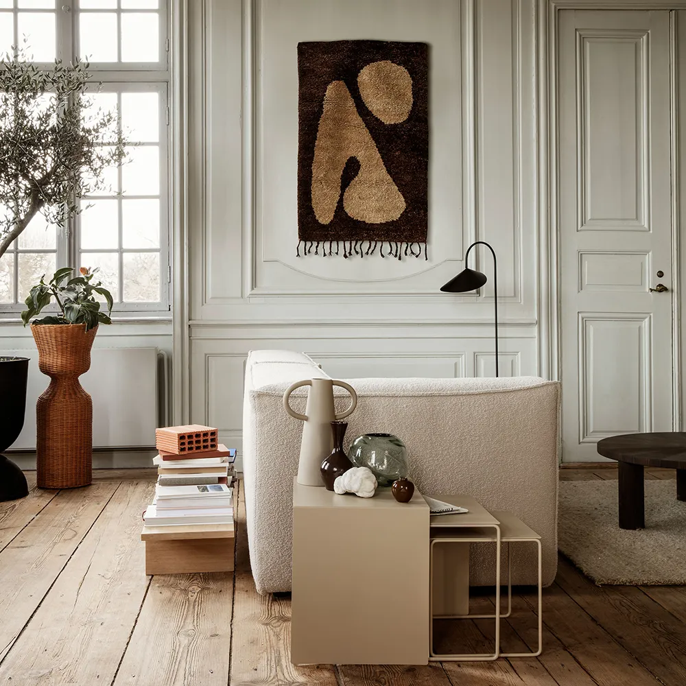 Wool Rug Abstract 80x120 cm