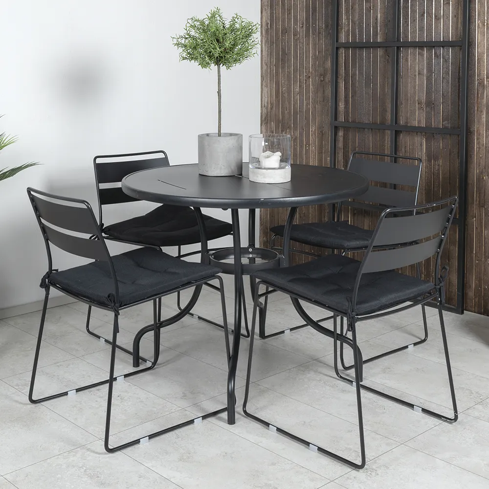 Lina Dining Chair Black 2-pack