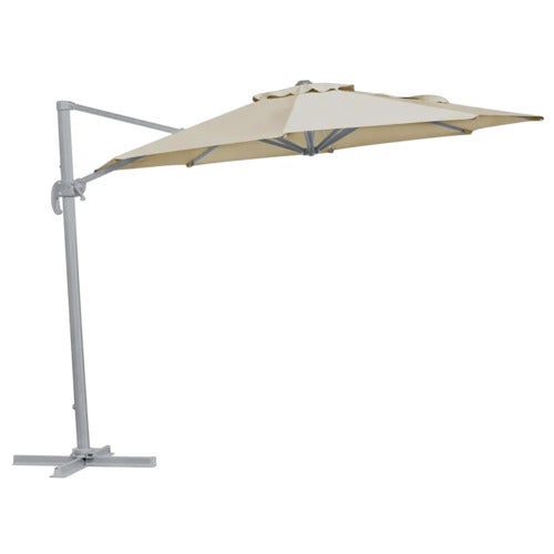 Linz 300 cm free-hanging parasol Light grey/khaki
