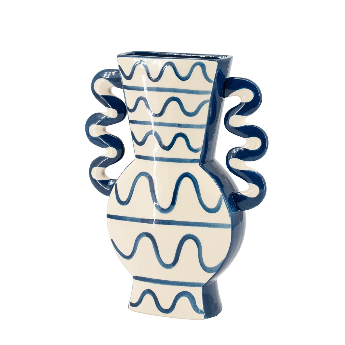 Decorative Vase Blu 2 H32 cm