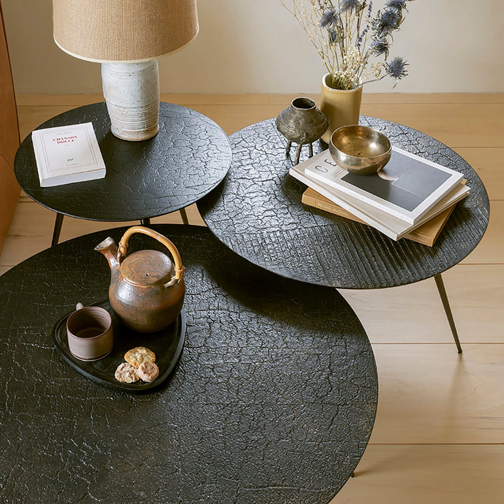 Luna Coffee table Ø80 cm Whisky