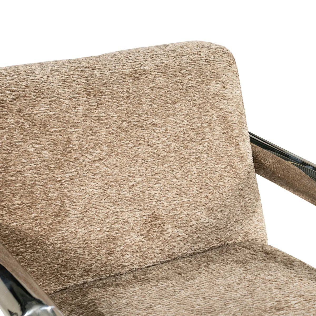 Armchair Chromette Taupe