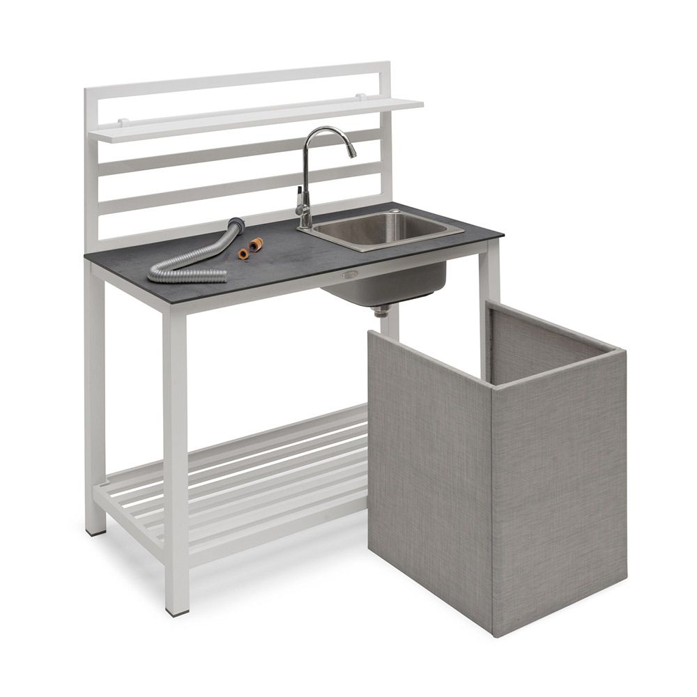 Åminne Outdoor Kitchen With Sink White
