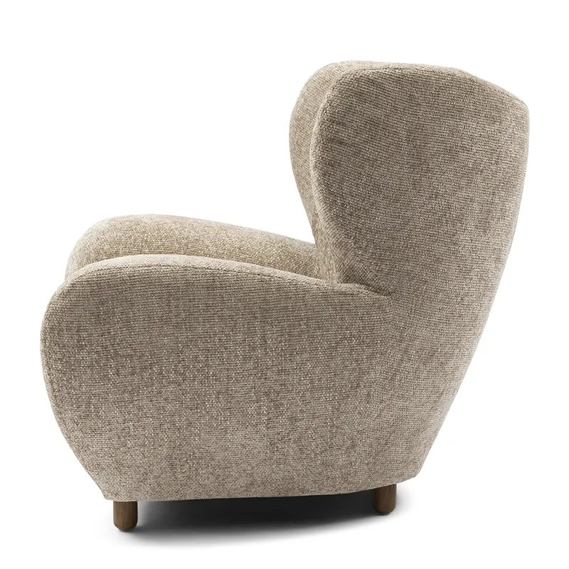Courchevel Wing Chair open weave beige