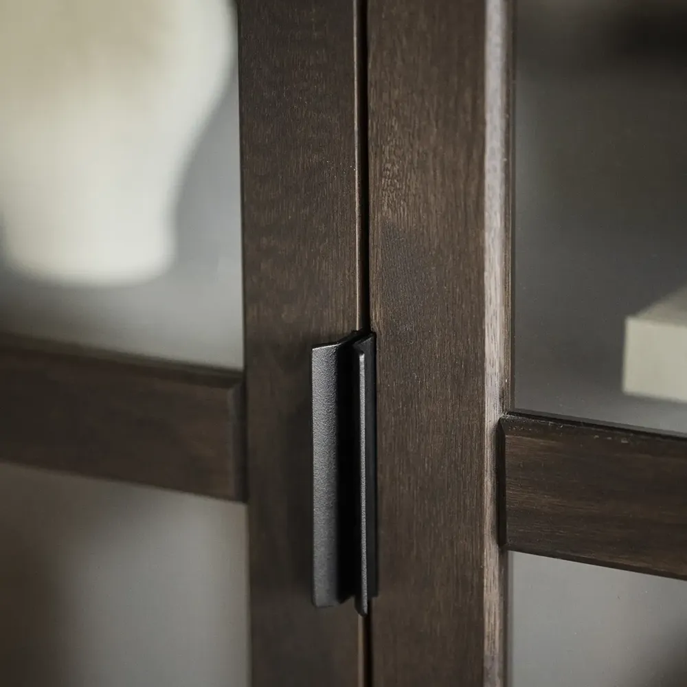 Everett display cabinet brown