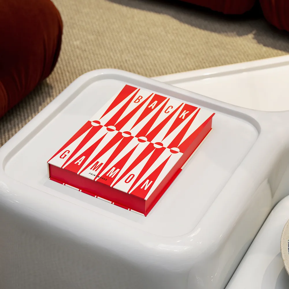 Backgammon Art of Red/Cream