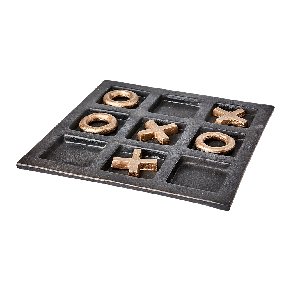 GLOBETROTTER Noughts and crosses Black