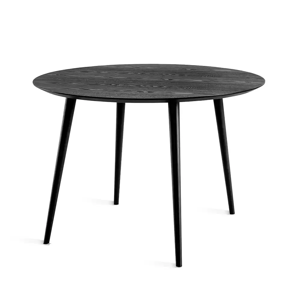 Miles Dining table 110 cm black stained ash