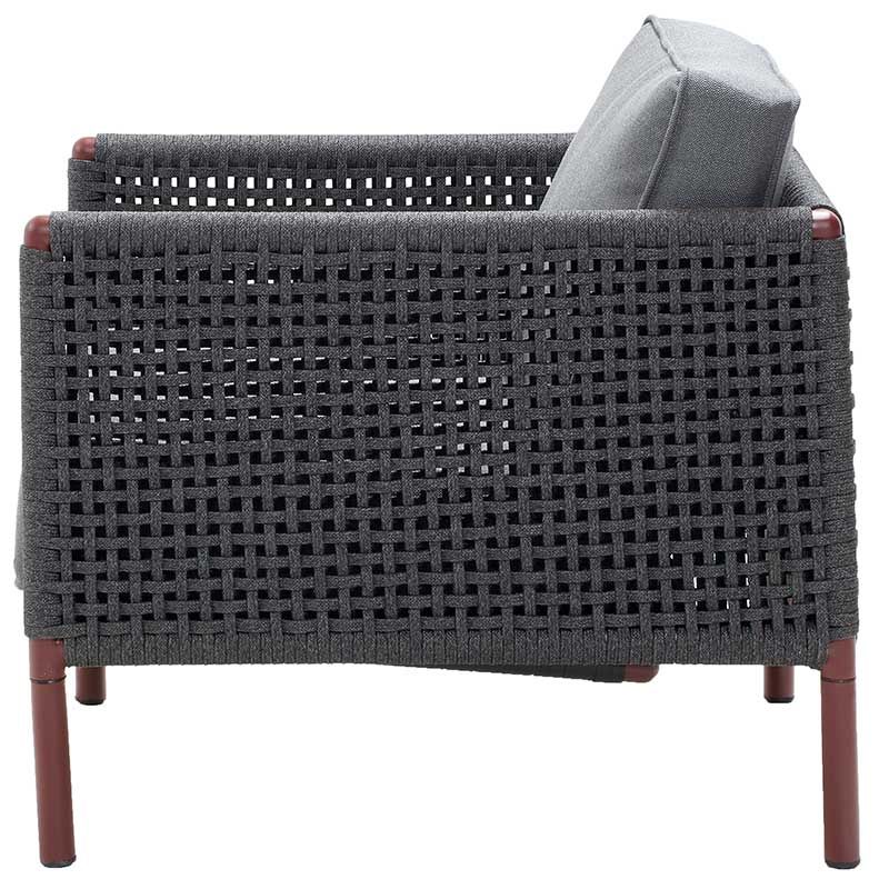 Encore Lounge Armchair Grey/Bordeaux