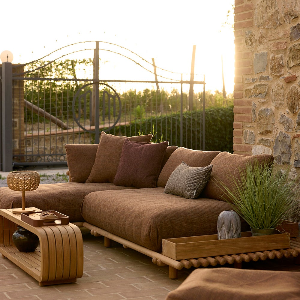 Rise decorative cushion 50x50-Umber brown Rise