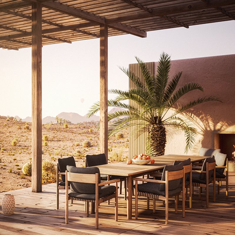 Tibbo Dining table 103x278 cm Teak