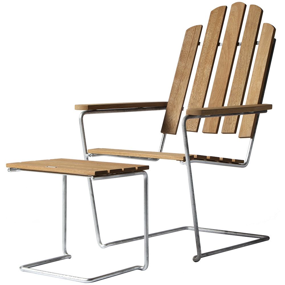 A3 Sun lounger Oiled Oak