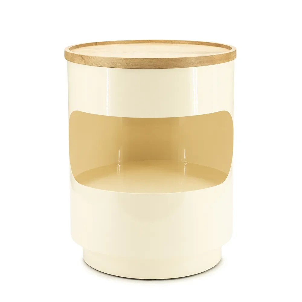 Tondo side table 37 cm beige