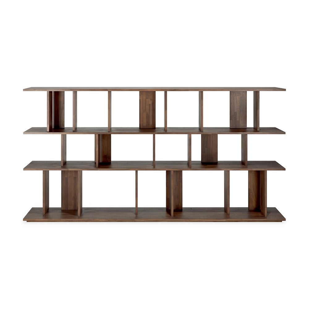 Irregular Shelf Lacquered teak 224 x 37 x 115 cm