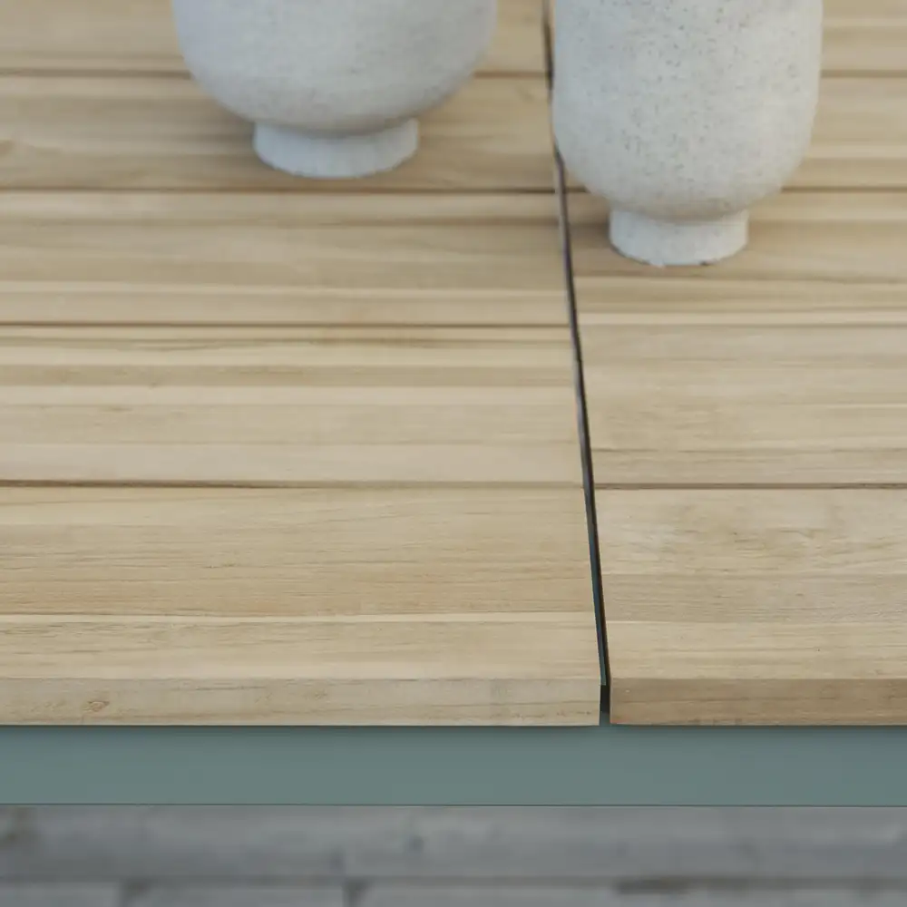 Nox dining table 90x240 cm green/teak