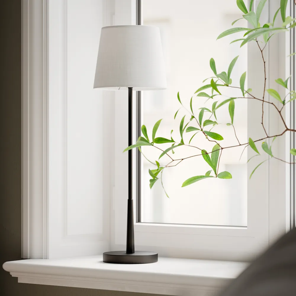 Lumi table lamp H: 68,5cm black/white