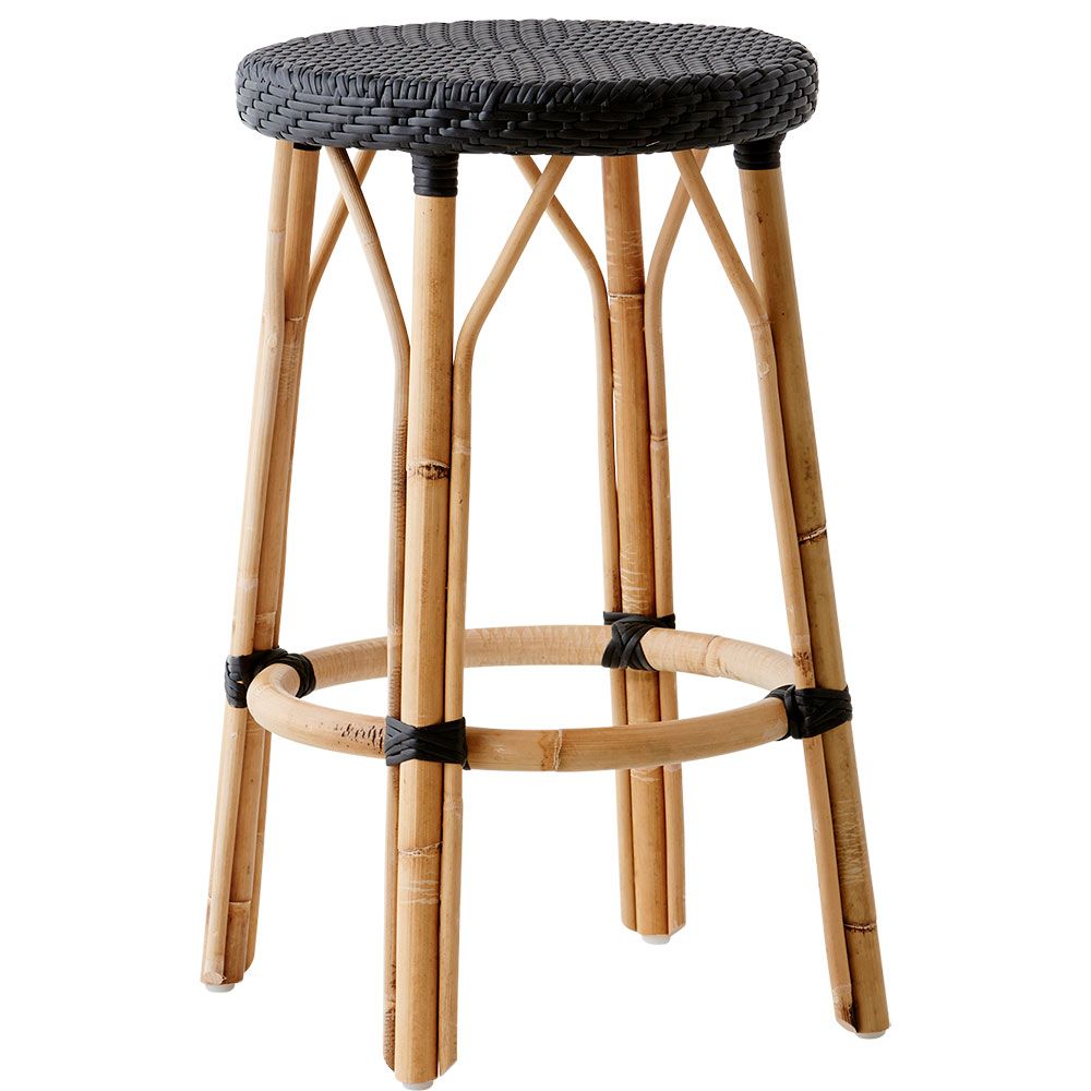 Simone Barstool Low Black